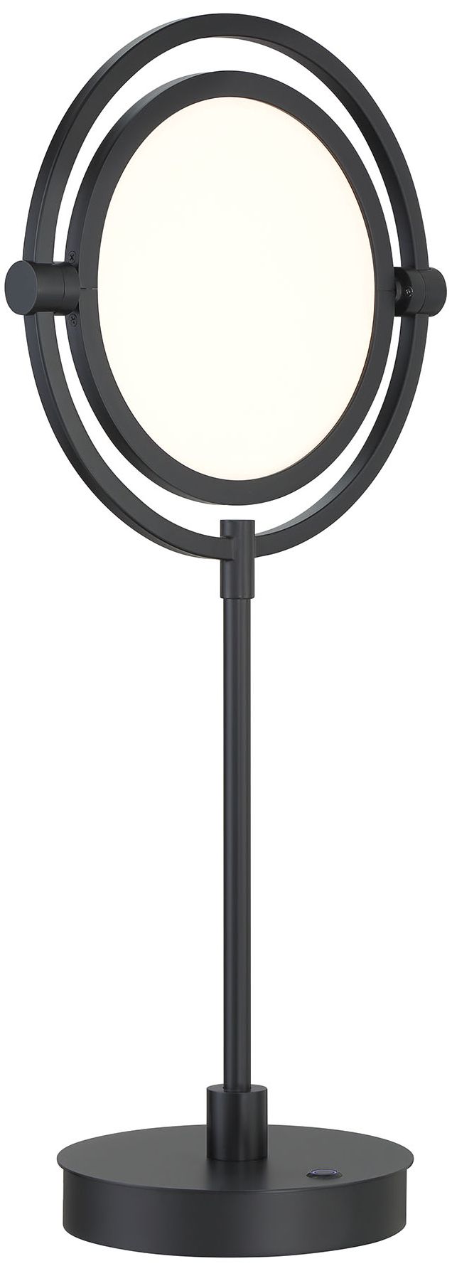 George Kovacs Studio 23 LED Coal Black Table Lamp with Clear Acrylic Shade