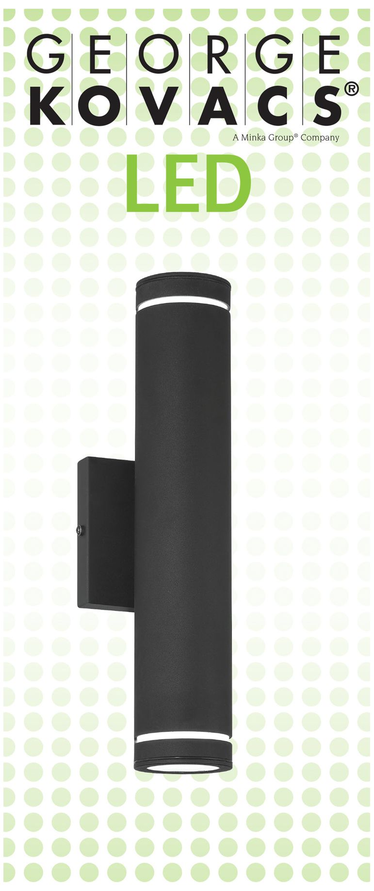 Image 5 George Kovacs Supotto LED Sand Black Outdoor Wall Sconce more views