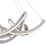 4_George Kovacs Swing Time 30" Wide Brushed Silver LED Chandelier more views