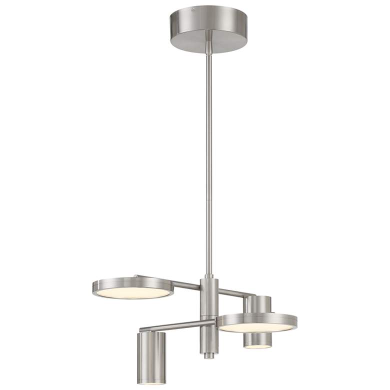 Image 1 George Kovacs Swivel LED 4-Light Brushed Nickel Chandelier