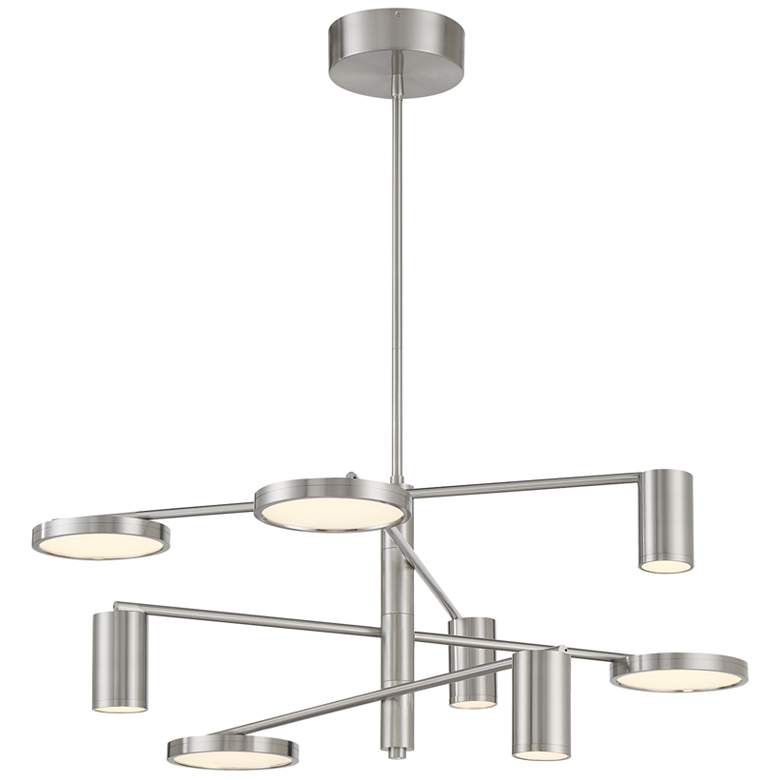 Image 1 George Kovacs Swivel LED 8-Light Brushed Nickel Chandelier