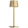 George Kovacs Task 15" Modern Brass Battery Powered Touch LED Lamp