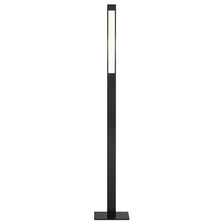 Image 1 George Kovacs Task Portables 47 1/2" LED Brushed Black Pole Floor Lamp