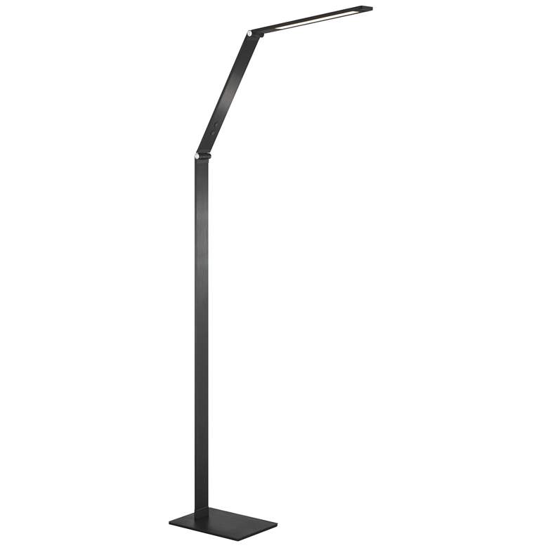 Image 1 George Kovacs Task Portables 55 1/2" LED Brushed Black Floor Lamp