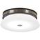 George Kovacs Tauten 15" Wide Coal and Brushed Nickel LED Wall Light