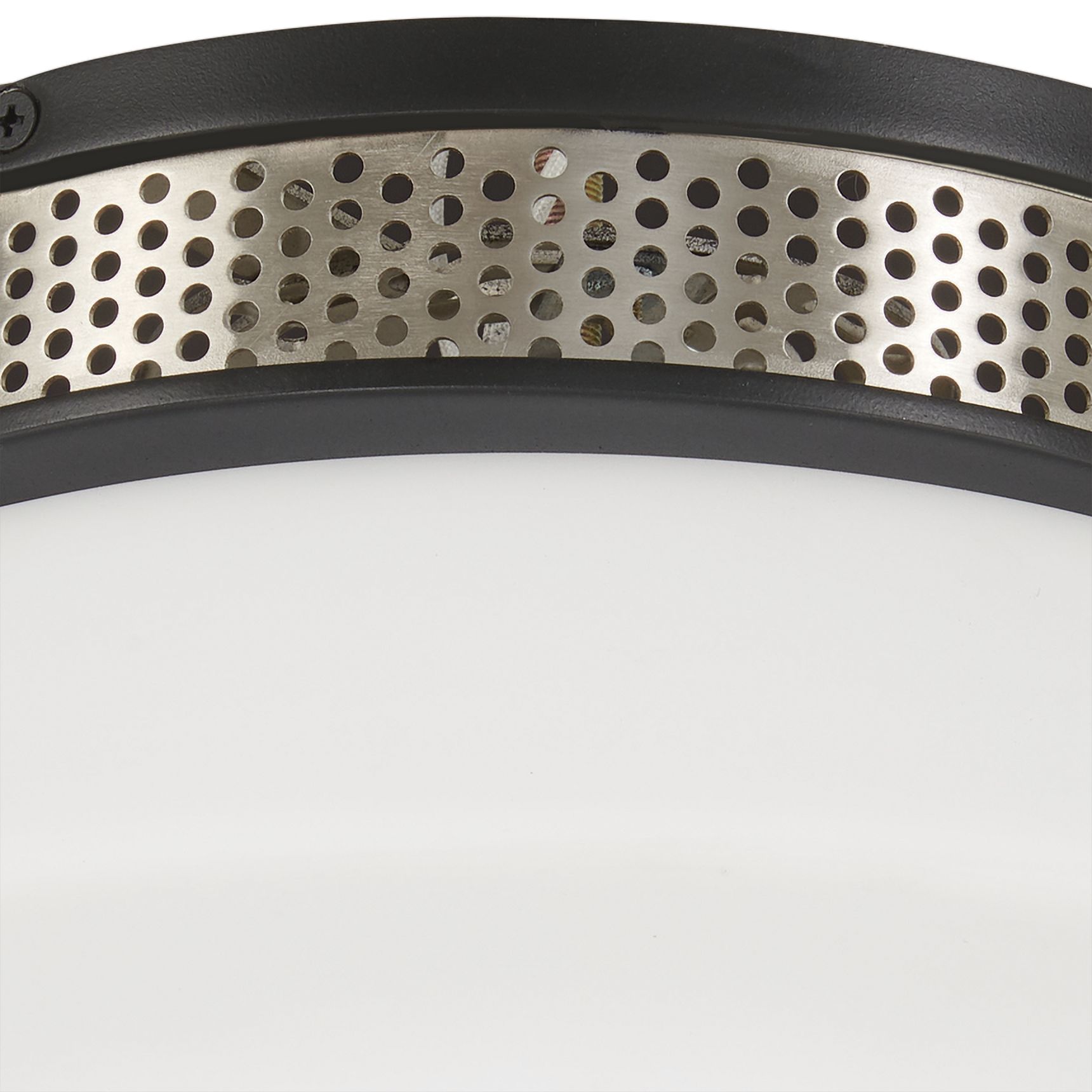 Image 3 George Kovacs Tauten LED 12-in Coal Black and Brushed Nickel Flush Mount more views