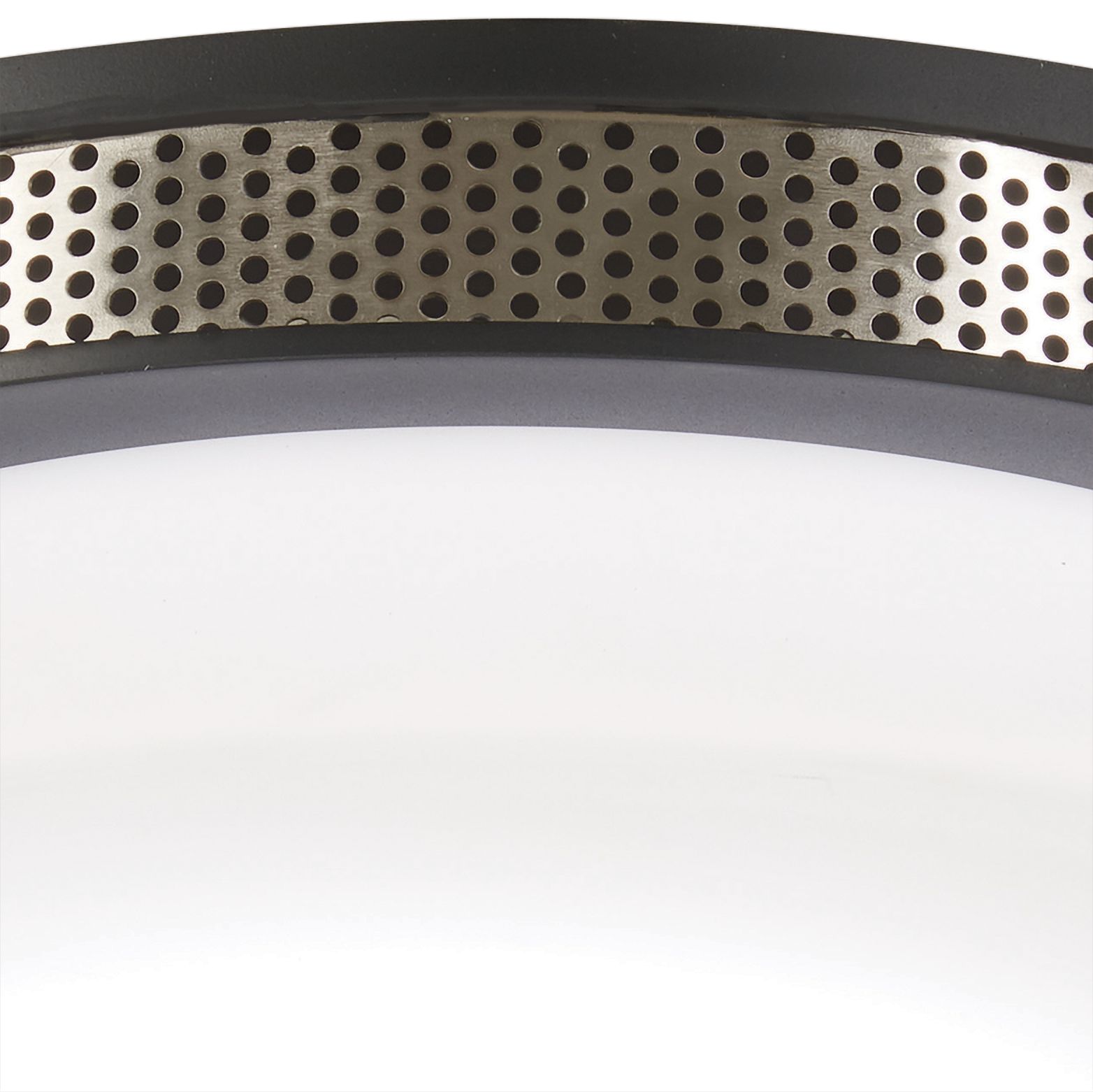 Image 3 George Kovacs Tauten LED 15-in Coal Black and Brushed Nickel Flush Mount more views