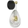 1_George Kovacs Topknot 1-Light LED Black and Brushed Gold Wall Sconce
