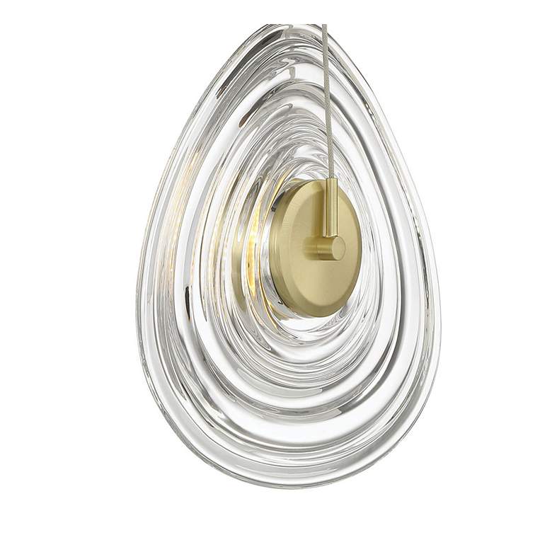 Image 2 George Kovacs Topknot 1-Light LED Black and Brushed Gold Wall Sconce more views