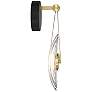 3_George Kovacs Topknot 1-Light LED Black and Brushed Gold Wall Sconce more views