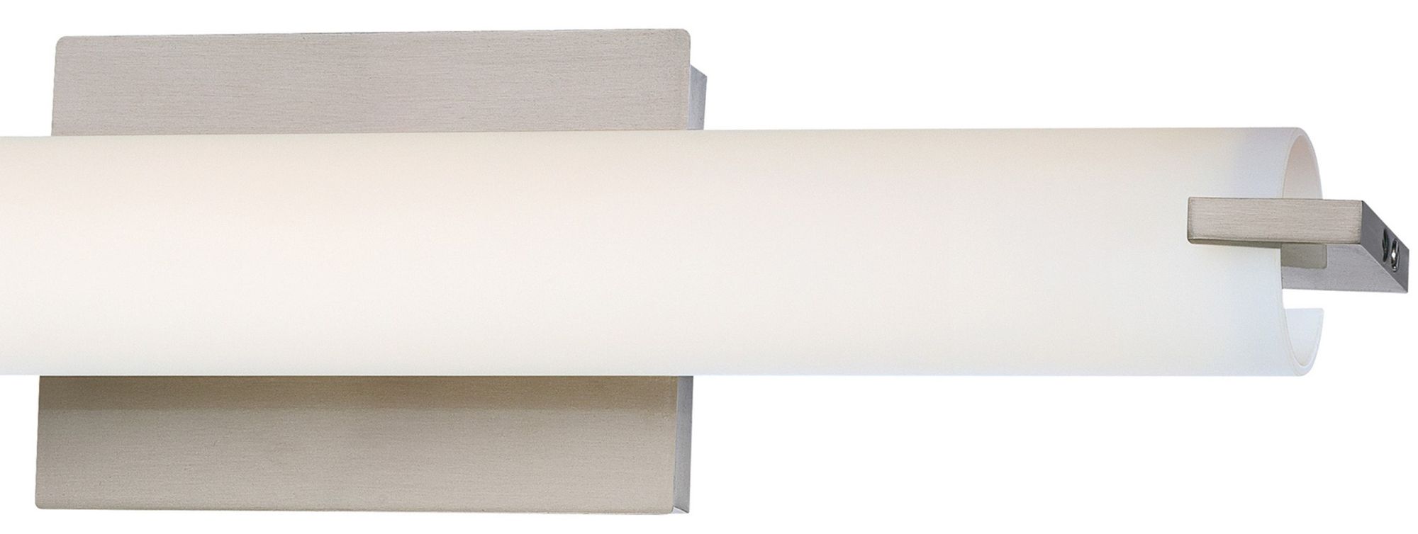 George Kovacs Tube 1-Light LED Brushed Nickel Bath in scene