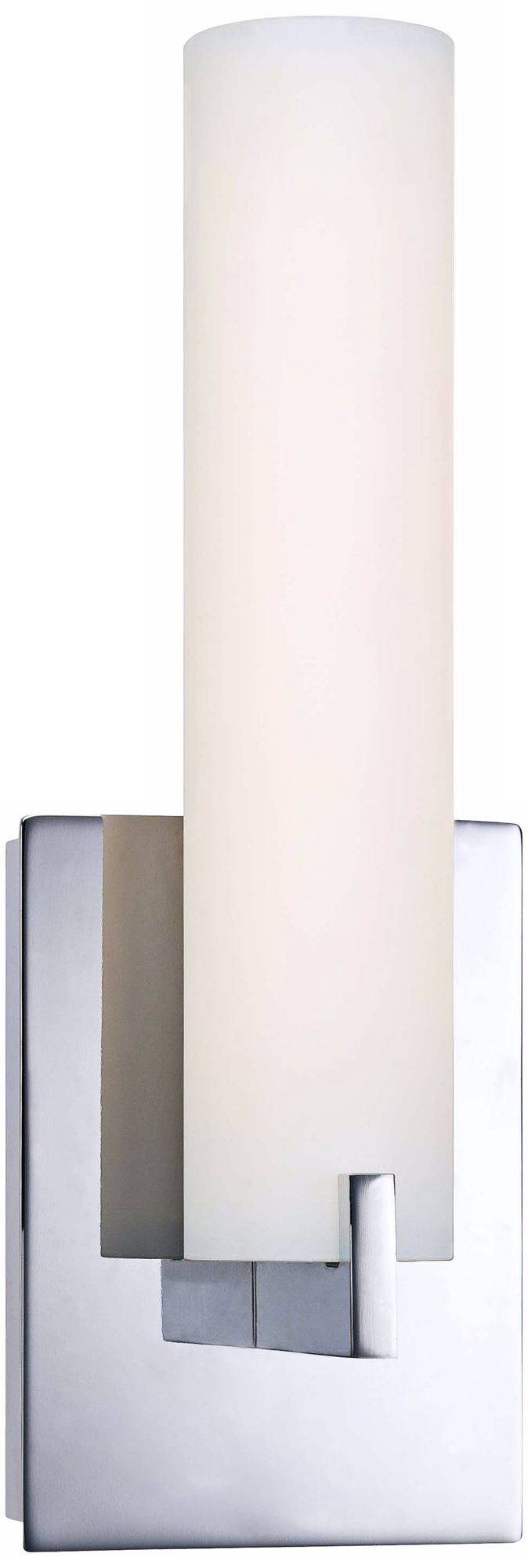 Image 2 George Kovacs Tube 1-Light LED Chrome Wall Sconce