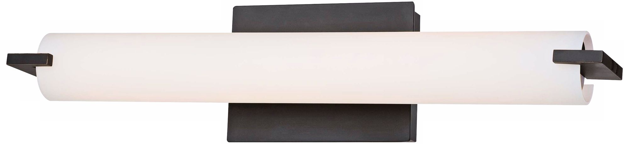 George Kovacs Tube 1-Light LED Dark Restoration Bronze Bath