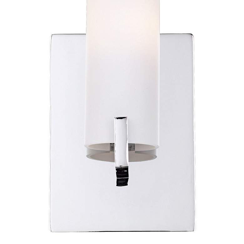 Image 4 George Kovacs Tube 13 1/4" High Chrome ADA Wall Sconce more views