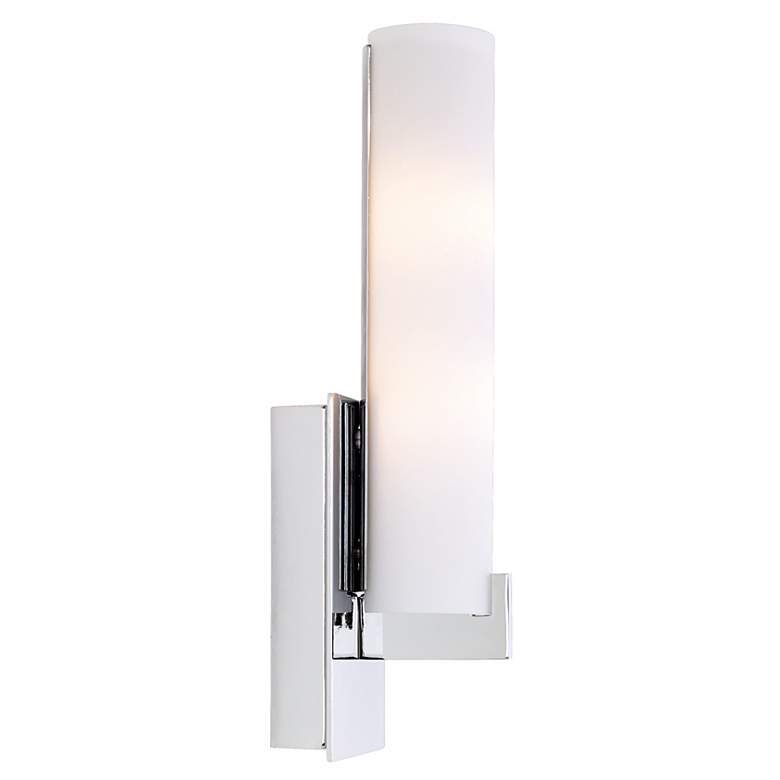 Image 5 George Kovacs Tube 13 1/4" High Chrome ADA Wall Sconce more views