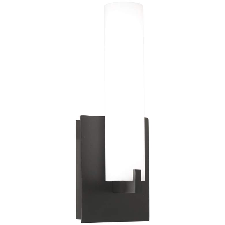 Image 1 George Kovacs Tube 13 1/4 inch High Coal LED Wall Sconce