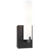 George Kovacs Tube 13 1/4&quot; High Coal Wall Sconce