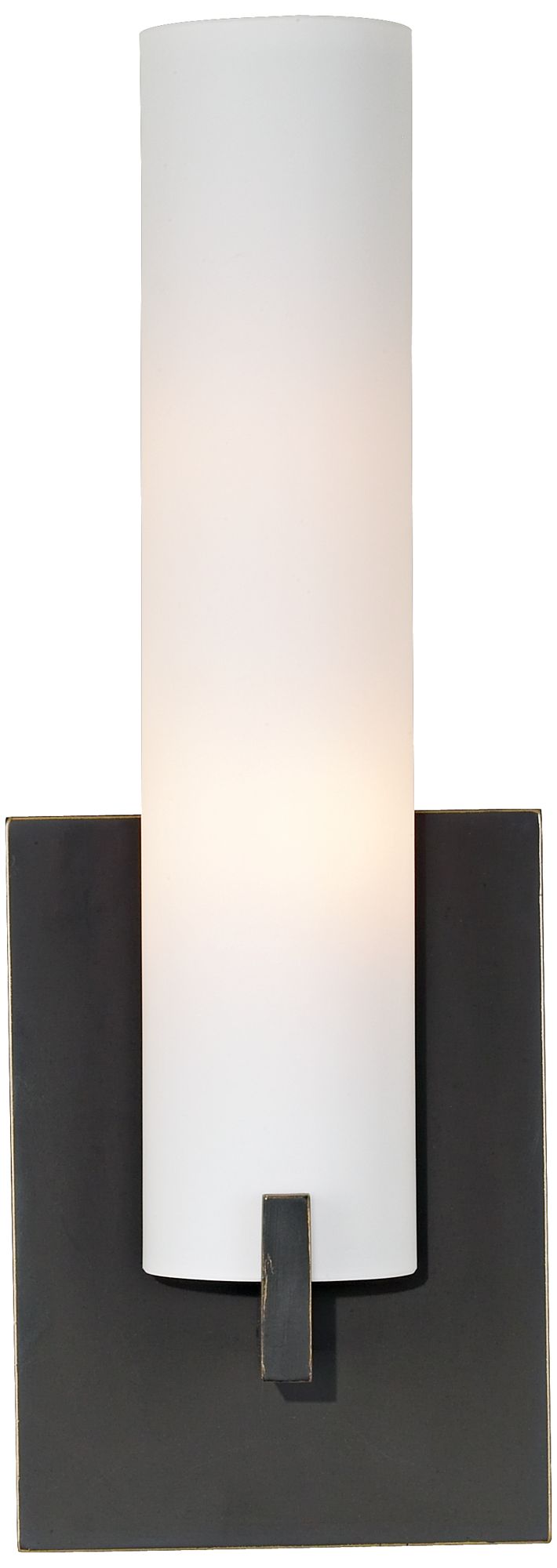 Image 3 George Kovacs Tube 2-Light Dark Restoration Bronze Wall Sconce Bath