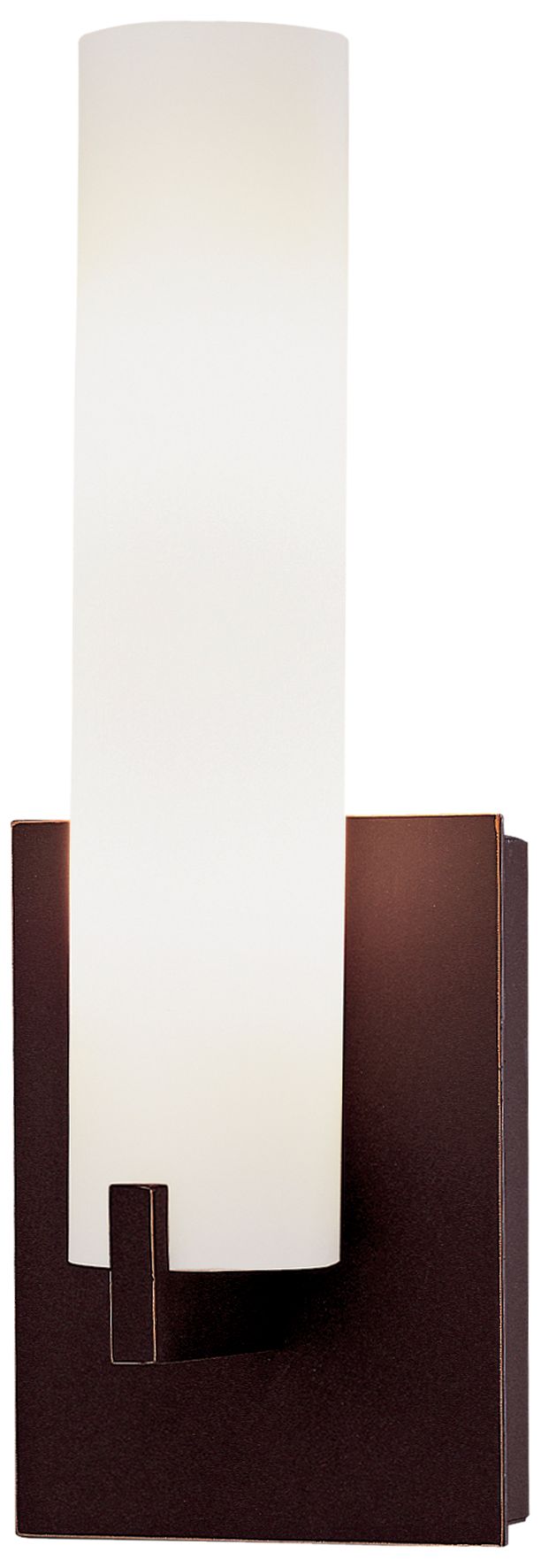 George Kovacs Tube 2-Light Dark Restoration Bronze Wall Sconce Bath in scene