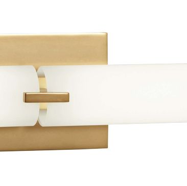 Image 3 George Kovacs Tube 2-Light LED Honey Gold Wall Sconce more views