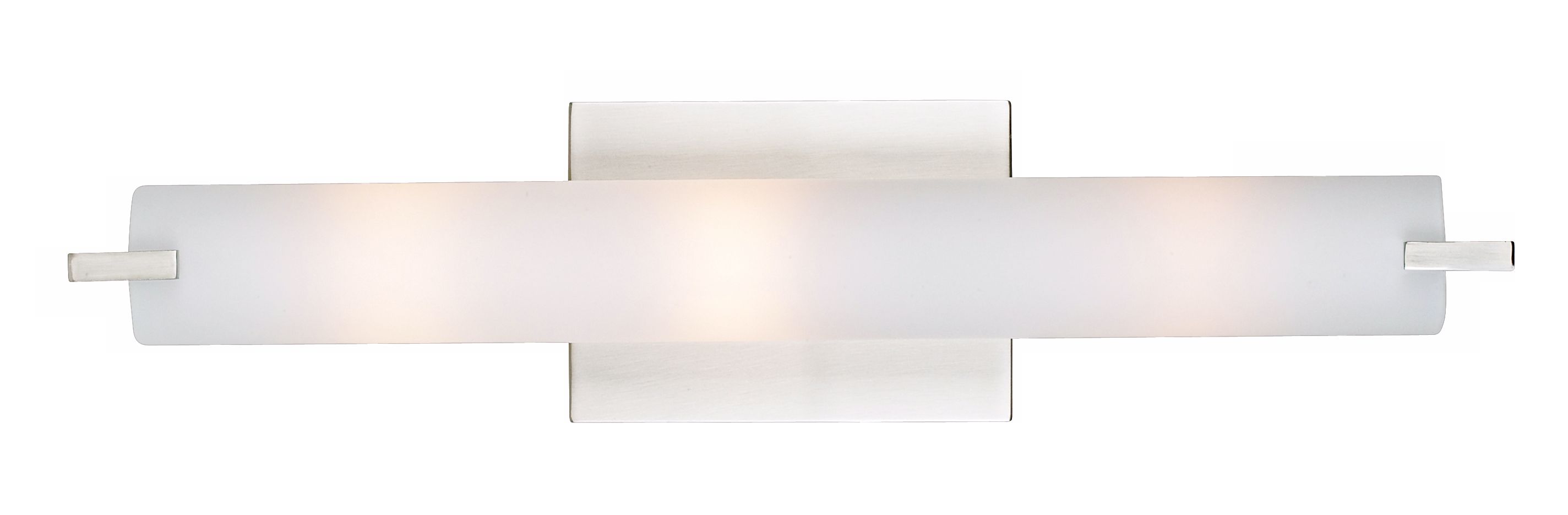 George Kovacs Tube 3-Light Brushed Nickel Bath