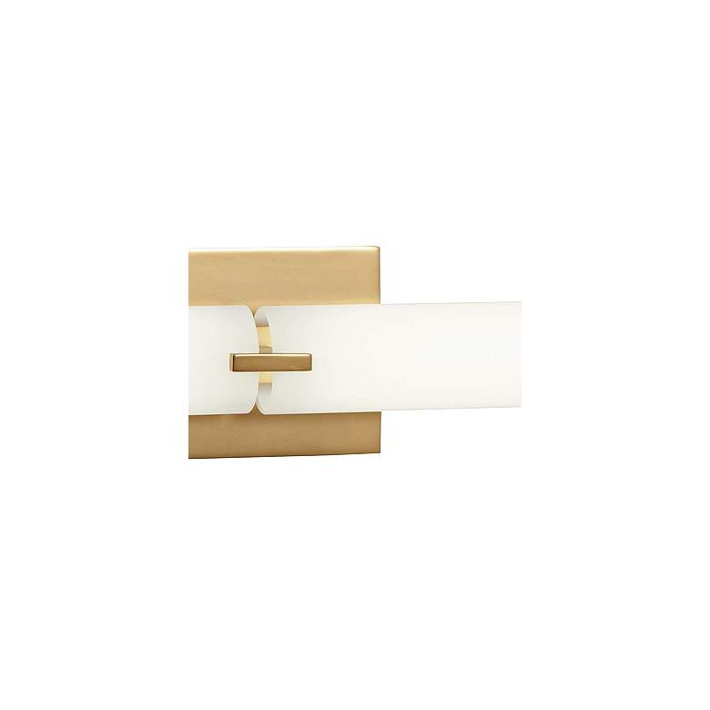 Image 3 George Kovacs Tube 39 1/2" Wide Gold 2-Light LED Bath Light more views