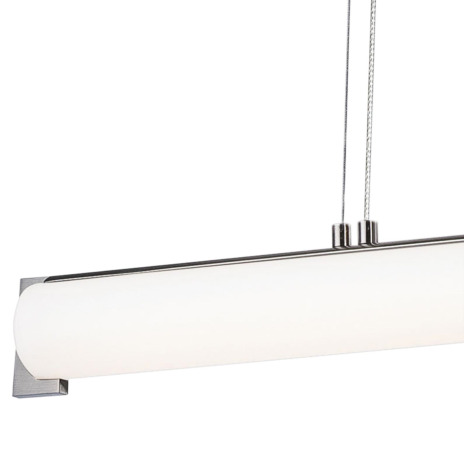 Image 2 George Kovacs Tube LED Brushed Nickel Island Chandelier more views