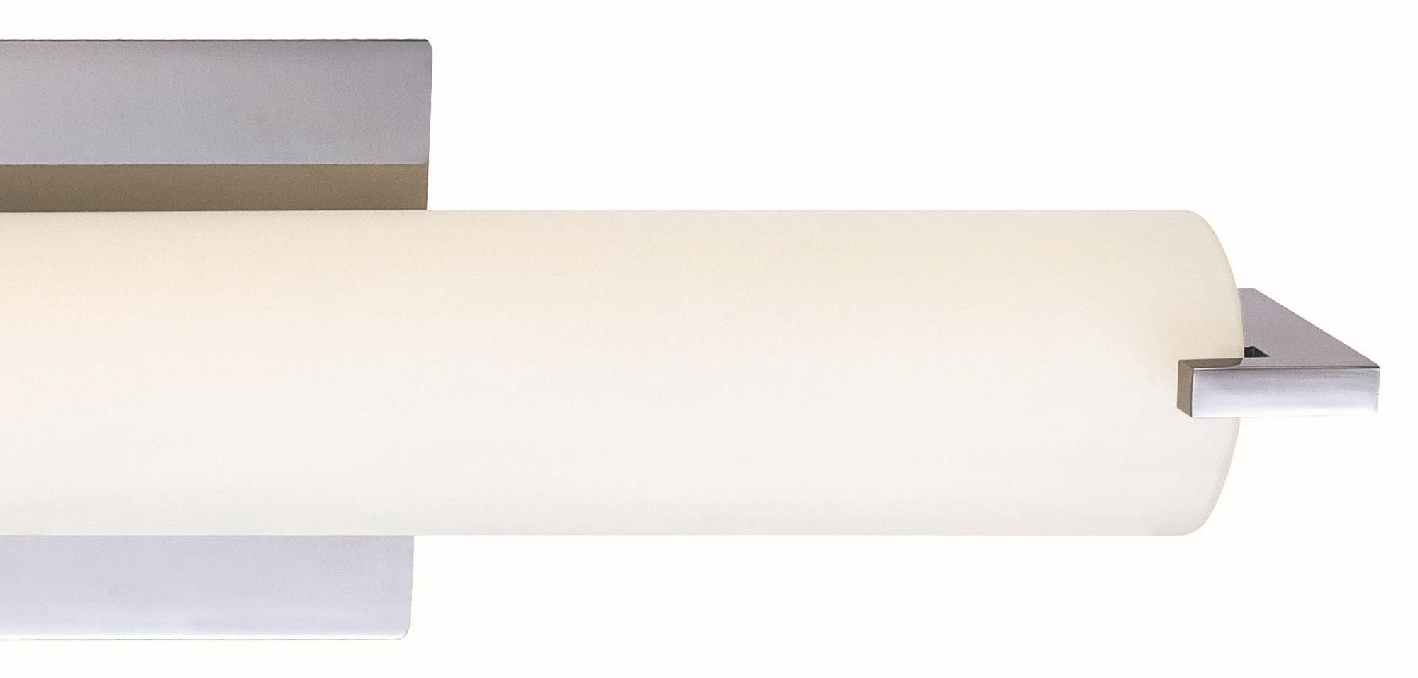 Image 4 George Kovacs Tube LED Chrome Vanity Light with Etched Opal Glass Shade more views