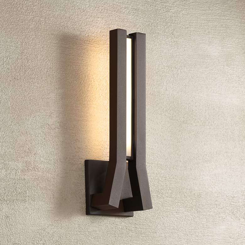 Image 1 George Kovacs Tune 16 inch High Sand LED Outdoor Wall Light