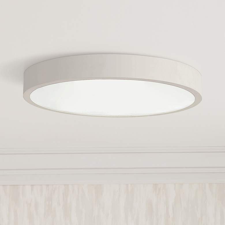 Image 1 George Kovacs Ugo 22 1/2" Wide Sand White LED Ceiling Light