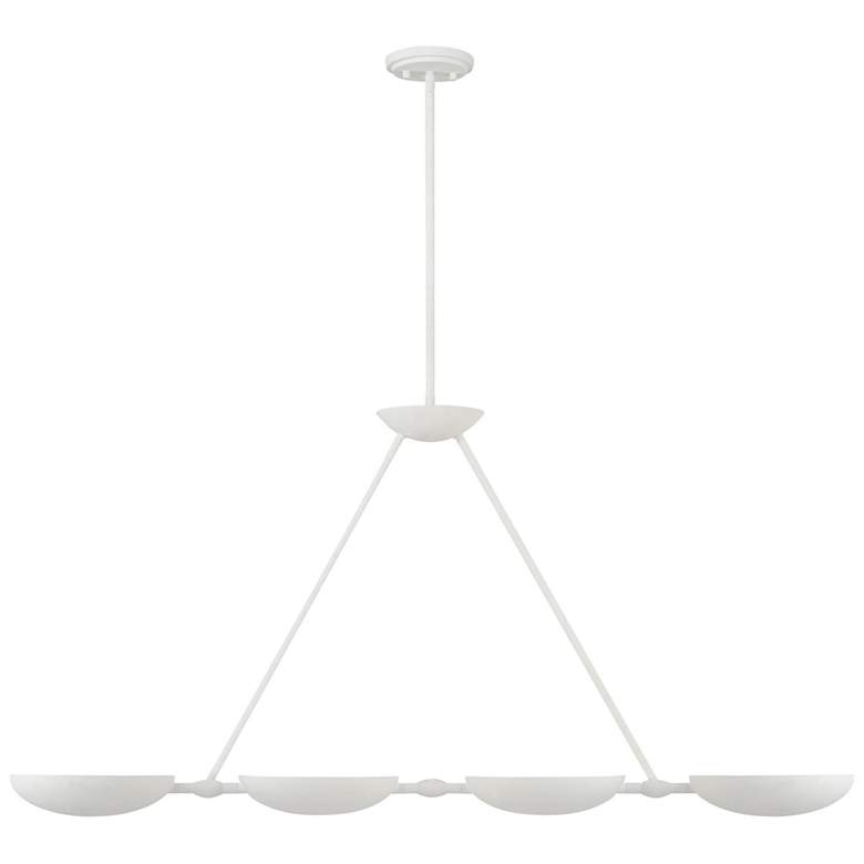 Image 2 George Kovacs Undertas 4-Light Piastra Plaster Island Chandelier more views