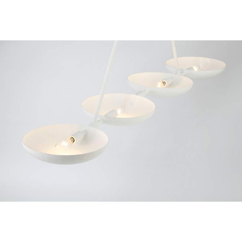 Image 4 George Kovacs Undertas 4-Light Piastra Plaster Island Chandelier more views