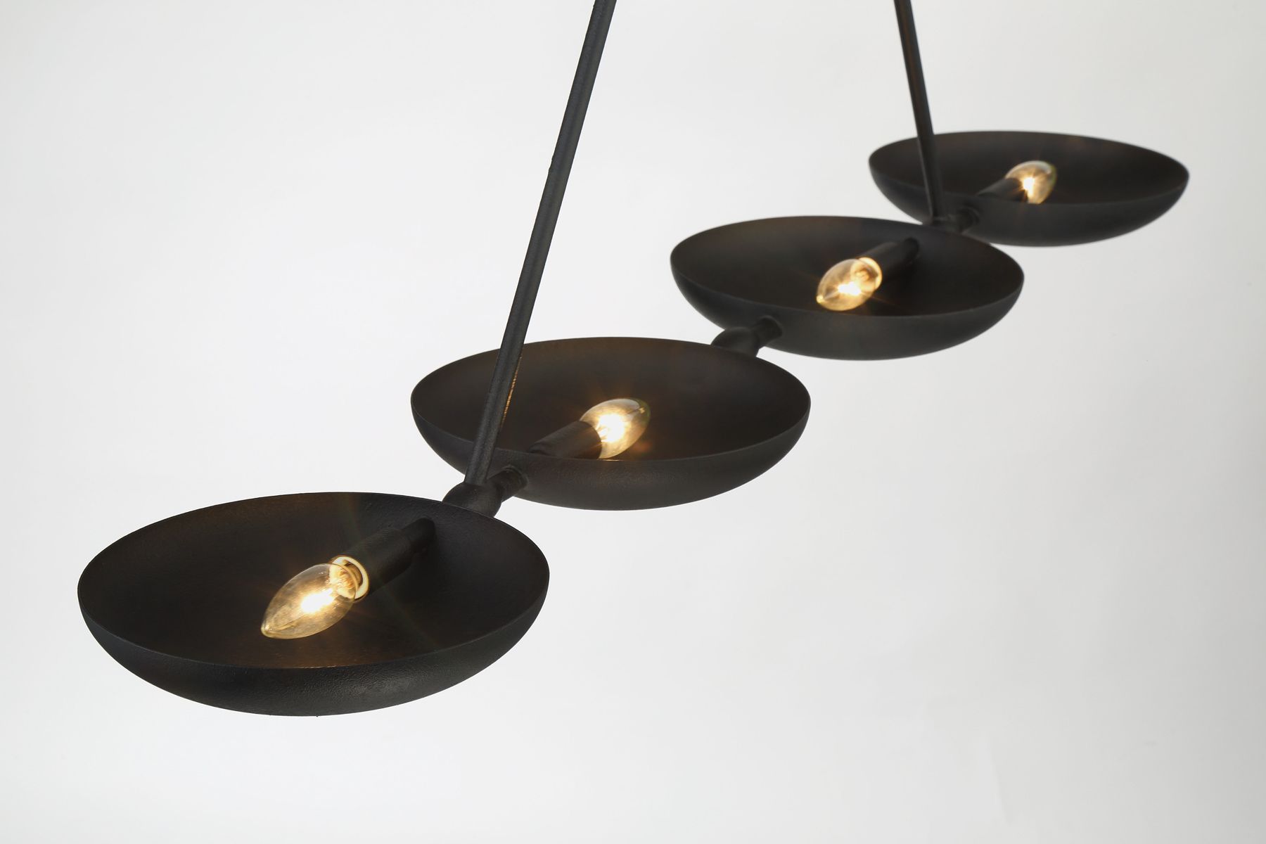 Image 4 George Kovacs Undertas 4-Light Textured Black 48.25-in Island Chandelier more views