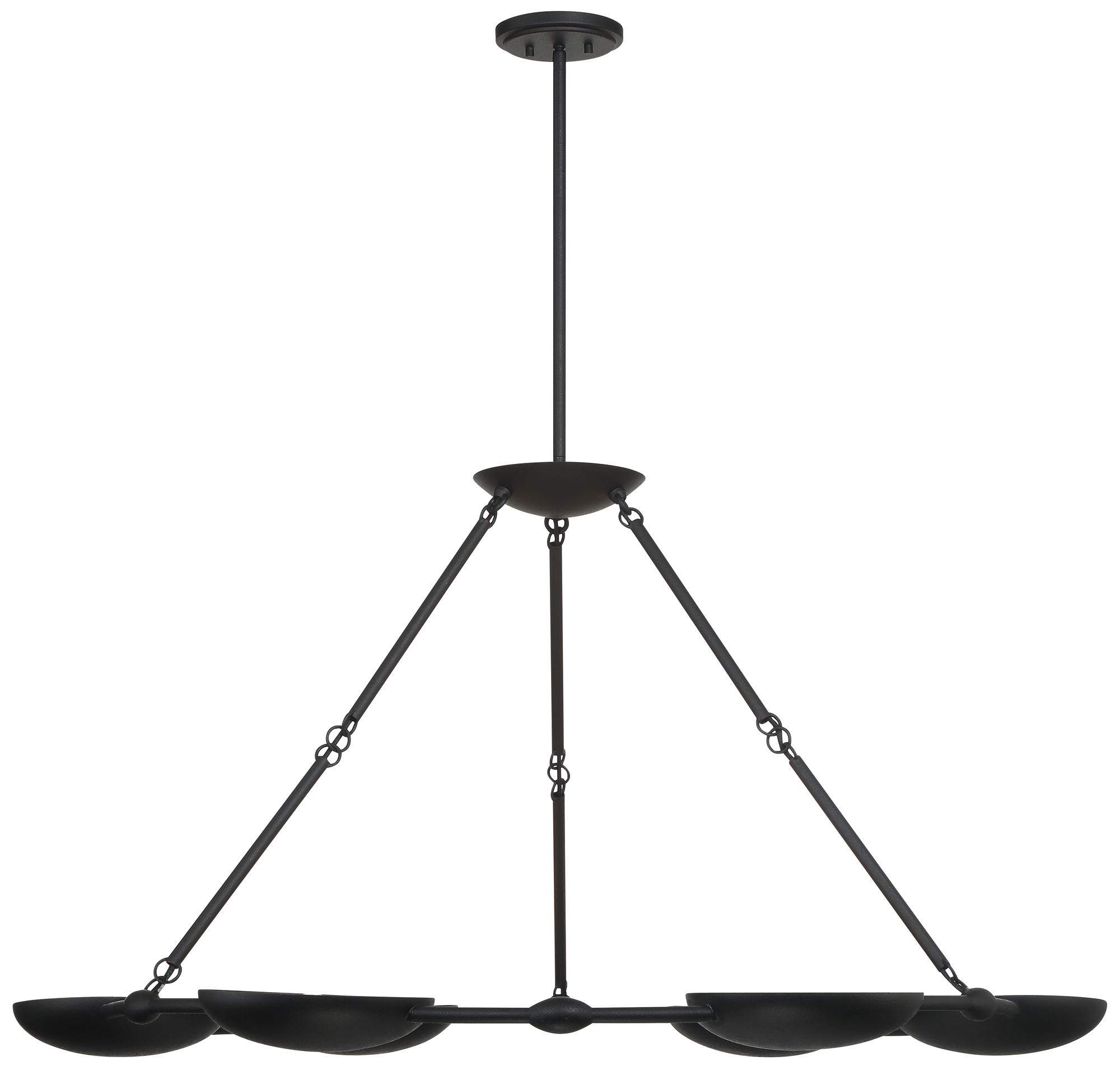 Image George Kovacs Undertas 6-Light Iron Ore Chandelier