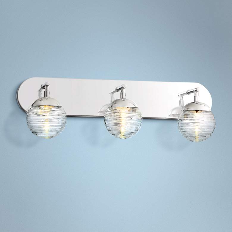 Image 1 George Kovacs Vemo 24" W Nickel 3-Light LED Bath Light