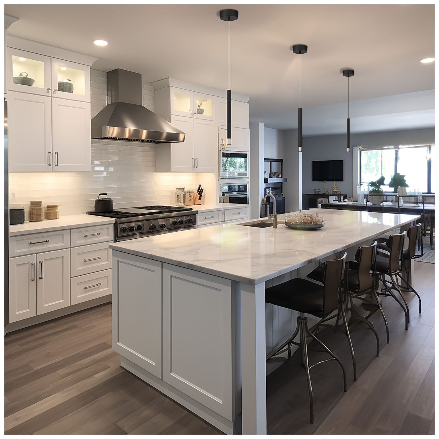 Image 4 George Kovacs Wand 1" Wide Coal LED Mini Pendant more views