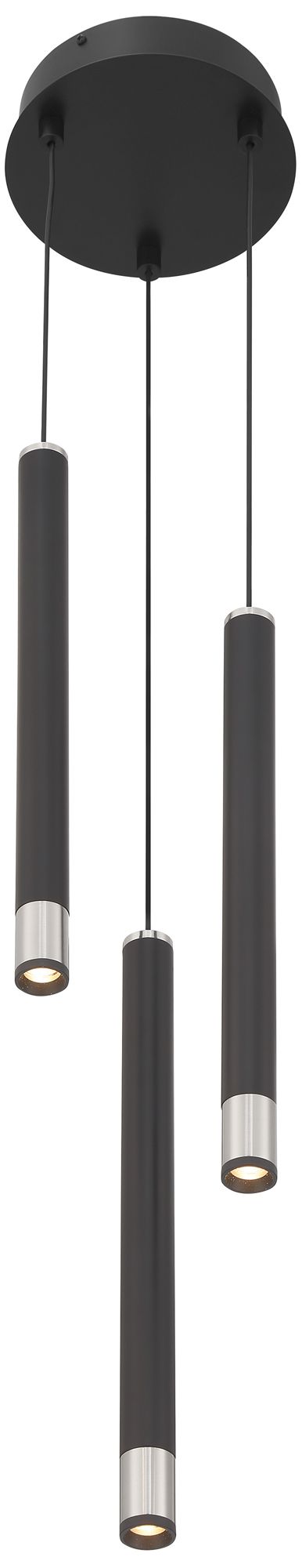 Image 7 George Kovacs Wand LED Coal and Brushed Nickel Pendant more views
