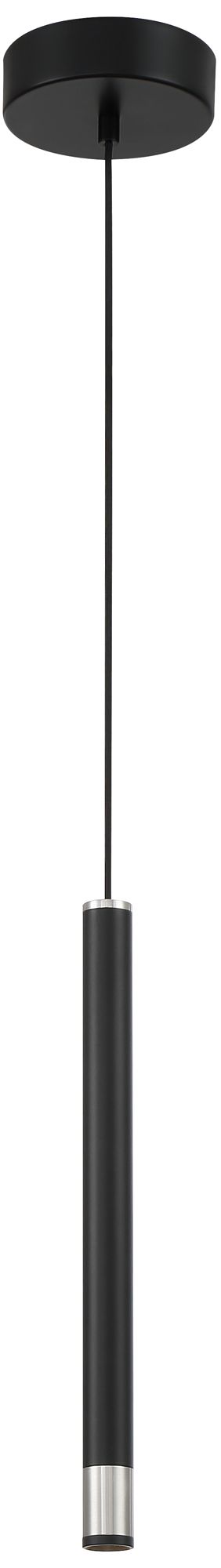 Image 2 George Kovacs Wand LED Coal with Brushed Nickel Mini-Pendant