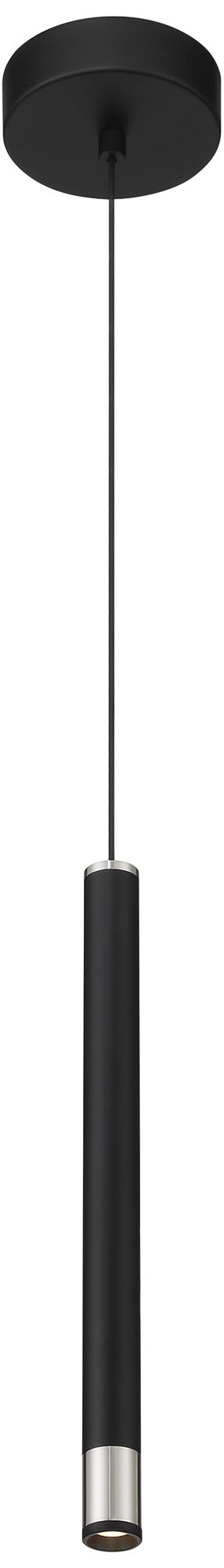 George Kovacs Wand LED Coal with Brushed Nickel Mini-Pendant