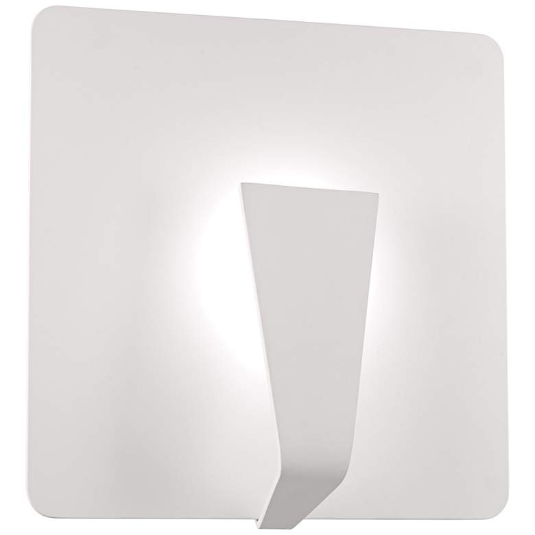 Image 1 George Kovacs Waypoint 13 3/4 inchH Sand White LED Wall Sconce