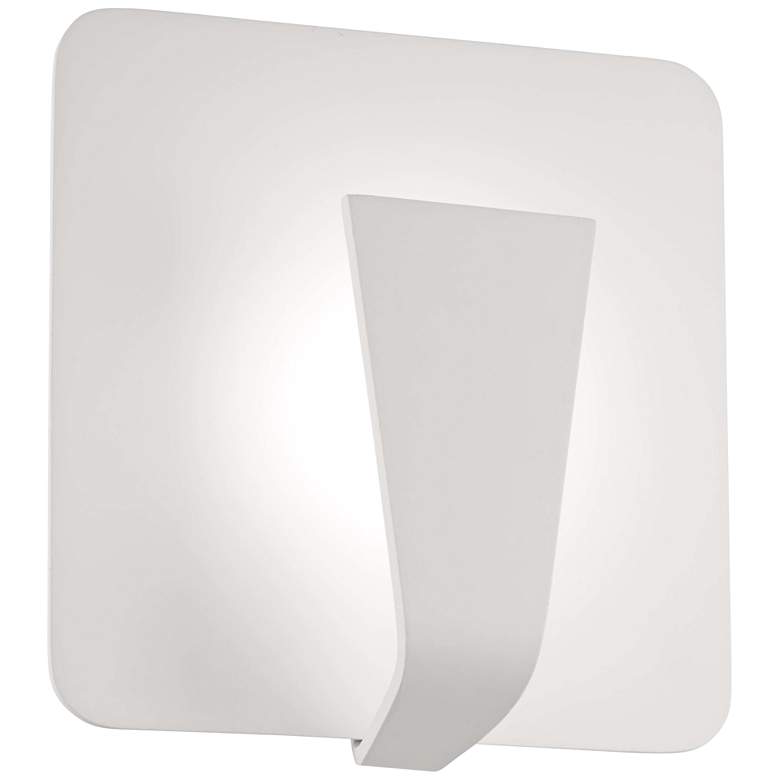 Image 1 George Kovacs Waypoint 8 3/4 inchH Sand White LED Wall Sconce