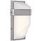 George Kovacs Wedge 9"H Silver Dust LED Outdoor Wall Light