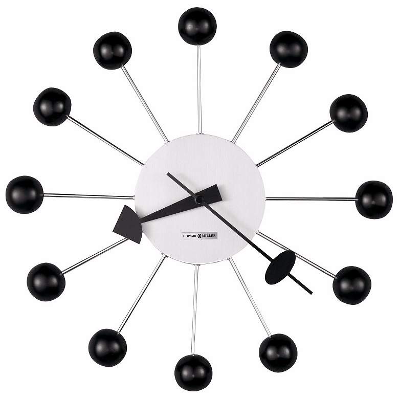 Image 1 George Nelson 14 inch Wide Modern Wall Clock by Howard Miller