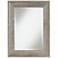 George Pinched Outer Border Wood 30" x 40" Wall Mirror