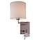 George's Reading Room 19.5" Plug-In Wall Lamp with Reading Light