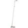 George's Reading Room Brushed Nickel LED Pharmacy Floor Lamp