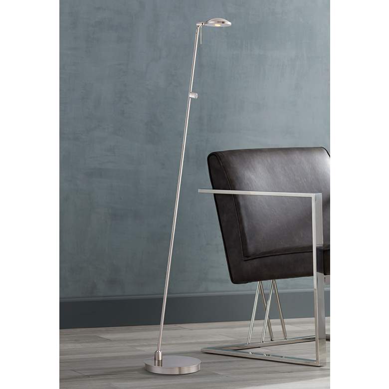 Image 1 George's Reading Room Brushed Nickel LED Pharmacy Floor Lamp