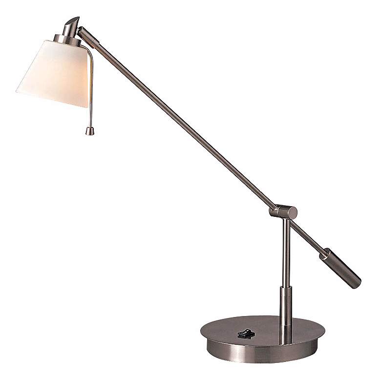 Image 1 Georges Balance Arm with Glass Shade Desk Lamp