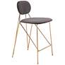 Georges Counter Stool (Set of 2) Gray &#38; Gold