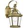 Georgetown 1 Light Antique Brass Outdoor Wall Lantern